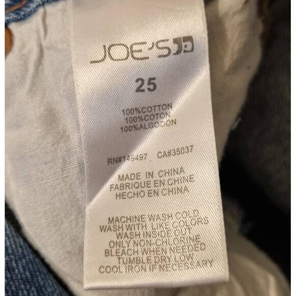 Joe's Cut Off Bermuda Shorts Winkler Blue Size 25 NEW - Picture 6 of 12